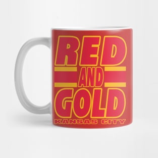 KC LYFE Red and Gold Kansas City True Football Colors! Mug